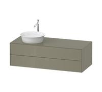Duravit Duravit Meuble sous-lavabo White Tulip 130x55 cm, 2 tiroirs, 1 porte, gris pierre brillant Quantité:1