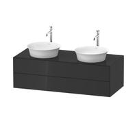 Duravit Duravit Meuble sous lavabo White Tulip 130x55 cm, 2 tiroirs, bec. double, gris hgl Quantité:1