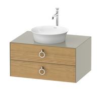 Duravit Duravit Meuble sous lavabo White Tulip 80x55 cm, 2 tiroirs, 1 plateau Quantité:1