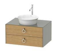 Duravit Duravit Meuble sous lavabo White Tulip 80x55 cm, E N m/StG m, 2 tiroirs m G, 1 plan Quantité:1