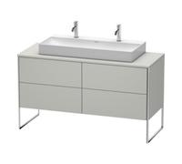 Duravit Duravit Meuble sous lavabo XSquare 140x54,8x77,8cm, 4 tiroirs, debout, béton gris m Quantité:1