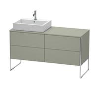 Duravit Duravit Meuble sous lavabo XSquare 140x77,8x53,8 cm, 4 tiroirs, blanc brillant, avec miroir Quantité:1
