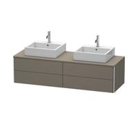 Duravit Duravit Meuble sous lavabo XSquare 160x54,8x40 cm, 4 tiroirs, blanc brillant, bois, avec poignée métallique Quantité:1