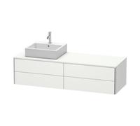 Duravit Duravit Meuble sous lavabo XSquare 160x54,8x40 cm, 4 tiroirs, blanc laqué, sans miroir Quantité:1