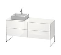 Duravit Duravit Meuble sous lavabo XSquare 160x54,8x77,8 cm, 4 tiroirs, st, B gauche, blanc brillant Quantité:1