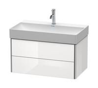 Duravit Duravit Meuble sous-lavabo XSquare 78,4x46 cm, blanc brillant, 2 tiroirs, suspendu Quantité:1