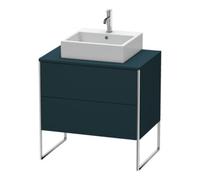 Duravit Duravit Meuble sous-lavabo XSquare 80x54,8 cm, bleu mat, sans console, 2 tiroirs, debout Quantité:1