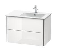 Duravit Duravit Meuble sous-lavabo XSquare 81x47,8x56 cm, 2 tiroirs, évier à droite, suspendu, blanc Quantité:1