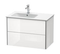 Duravit Duravit Meuble sous lavabo XSquare 81x47,8x56 cm, 2 tiroirs, évier à gauche, suspendu, Taupe Quantité:1