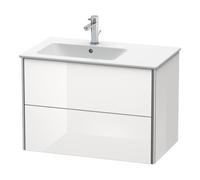 Duravit Duravit Meuble sous-lavabo XSquare 81x47,8x56 cm, 2 tiroirs, évier gauche, suspendu, laqué Quantité:1
