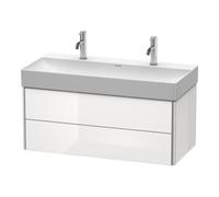 Duravit Meuble sous-lavabo XSquare XS416309090 98,4x39,7x46 cm 2 tiroirs gris mat