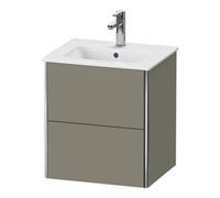 Duravit Duravit Meuble sous-lavabo XSquare Compact 51x41,8x56cm, 2 tiroirs, gris pierre mat Quantité:1