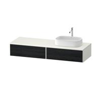 Duravit Duravit Meuble sous lavabo Zencha 160x55 cm, B R, E noir/blanc mat, système coulissant simple Quantité:1