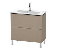 Duravit Duravit Meuble sous-vasque Compact L-Cube 82x39,1 cm, lin, 2 tiroirs, sur pied Quantité:1