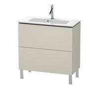 Duravit Duravit Meuble sous-vasque Compact L-Cube 82x39,1 cm, taupe mat, 2 tiroirs, sur pied Quantité:1