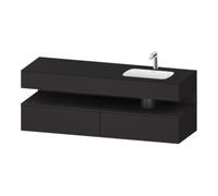 Duravit Duravit Meuble sous-vasque encastré Qatego 160x50x60 cm, Kon-WTU, Droit, graphite mat Quantité:1