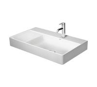 Duravit Duravit Meuble vasque asy fermé DuraSquare 80x47 cm, sans trop-plein, avec robinetterie, lavabo droit, sans trou, blanc Quantité:1
