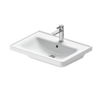 Duravit Duravit Meuble vasque D-Neo 65x48 cm, avec robinetterie, blanc, avec trop-plein, trou robinet Quantité:1