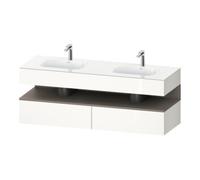 Duravit Duravit Meuble vasque encastré Qatego 160x55x60cm, Kon-WTU, base mat/blanc brillant Quantité:1