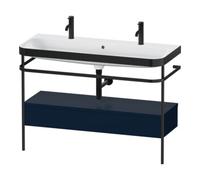 Duravit Duravit Meuble vasque Happy D.2 Plus 117,5x49 cm, 1 mitigeur, console, bleu mat satiné Quantité:1