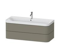 Duravit Duravit Meuble vasque Happy D.2 Plus 117,5x49 cm, 2 tiroirs, 1 mitigeur, gris pierre mat Quantité:1