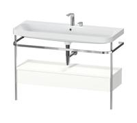 Duravit Duravit Meuble vasque Happy D.2 Plus 117,5x49 cm, avec console, 1 tiroir, 2 poignées, blanc mat Quantité:1
