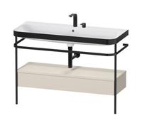 Duravit Duravit Meuble vasque Happy D.2 Plus 117,5x49 cm, avec console, 1 tiroir, 2 poignées, mat Quantité:1