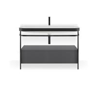 Duravit Duravit Meuble vasque Happy D.2 Plus 117,5x49cm, avec console, 1 tiroir, 1 mitigeur, gris m Quantité:1