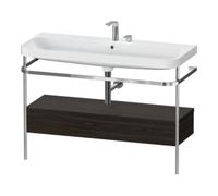 Duravit Duravit Meuble vasque Happy D.2 Plus 117,5x49cm, avec console, 1 tiroir, 2 poignées, N brossé Quantité:1