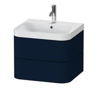 Duravit Duravit Meuble vasque Happy D.2 Plus 57,5x49 cm, 1 mitigeur, bleu mat, 2 tiroirs Quantité:1
