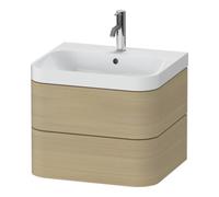 Duravit Duravit Meuble vasque Happy D.2 Plus 57,5x49 cm, 1 robinet, œuf médit., 2 tiroirs Quantité:1