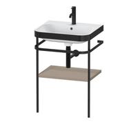 Duravit Duravit Meuble vasque Happy D.2 Plus 57,5x49 cm, 1 trou, blanc, avec console métal Quantité:1