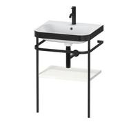 Duravit Duravit Meuble vasque Happy D.2 Plus 57,5x49 cm, 1 trou, blanc brillant, avec console métal Quantité:1