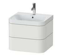 Duravit Duravit Meuble vasque Happy D.2 Plus 57,5x49 cm, 1 trou, Noir mat, 2 tiroirs Quantité:1