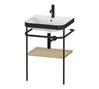 Duravit Duravit Meuble vasque Happy D.2 Plus 57,5x49 cm, 1 trou robinet, œil médit., avec console Quantité:1