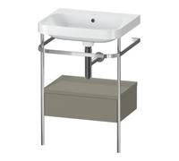 Duravit Duravit Meuble vasque Happy D.2 Plus 57,5x49 cm, sans trop-plein, mitigeur, avec console, 1 tiroir Quantité:1