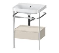 Duravit Duravit Meuble vasque Happy D.2 Plus 57,5x49 cm, sans trou, avec siphon, 1 tiroir Quantité:1