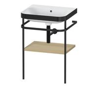 Duravit Duravit Meuble vasque Happy D.2 Plus 57,5x49 cm, sans trou robinet, méditerranée, avec console Quantité:1