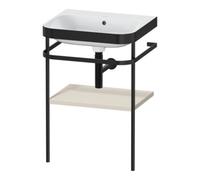 Duravit Duravit Meuble vasque Happy D.2 Plus 57,5x49 cm, sans trou robinet, taupe mat, avec console Quantité:1