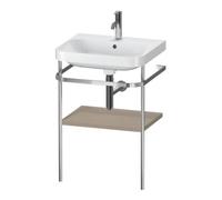 Duravit Duravit Meuble vasque Happy D.2 Plus 57,5x49cm, 1 trou, blanc, avec console métallique Quantité:1