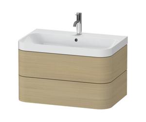 Duravit Duravit Meuble vasque Happy D.2 Plus 77,5x49 cm, 1 trou robinet, œil méditerranéen, 2 tiroirs Quantité:1