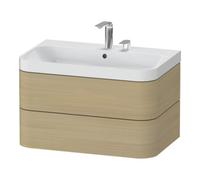 Duravit Duravit Meuble vasque Happy D.2 Plus 77,5x49 cm, 2 trous, méditerranée, 2 tiroirs Quantité:1