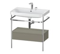 Duravit Duravit Meuble vasque Happy D.2 Plus 77,5x49 cm, 2 trous, mitigeur, avec console, 1 tiroir Quantité:1