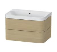 Duravit Duravit Meuble vasque Happy D.2 Plus 77,5x49 cm, sans trop-plein, méditerranée, 2 tiroirs Quantité:1