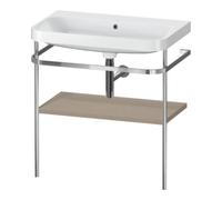 Duravit Duravit Meuble vasque Happy D.2 Plus 77,5x49 cm, sans trou, blanc, avec console métal Quantité:1