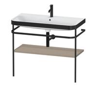 Duravit Meuble-lavabo Happy D.2 Plus HP4738O7575 – 97,5 x 49 cm – 1 trou – lin – console métallique