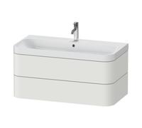 Duravit Duravit Meuble vasque Happy D.2 Plus 97,5x49 cm, 1 trou robinet, Noir mat, 2 tiroirs Quantité:1