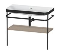 Duravit Duravit Meuble vasque Happy D.2 Plus 97,5x49 cm, sans trou robinet, blanc, avec console métal Quantité:1