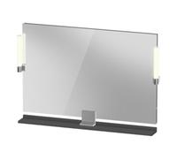 Duravit Sivida miroir, chrome, 1050x36x650mm, éclairage à poser, interrupteur à détecteur, raccordement au réseau, SV7423010490000, Couleur: Graphite mat