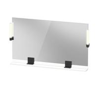 Duravit Duravit Miroir LED 9 W Sivida 125x65x3,6mm, blanc, lumière naturelle, acier, grand noir Quantité:1